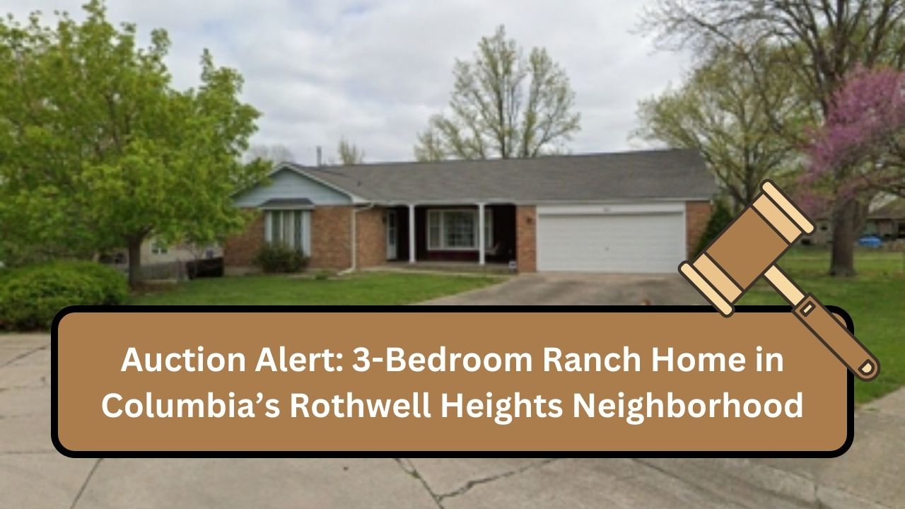 Auction Alert: 3-Bedroom Ranch Home in Columbia’s Rothwell Heights Neighborhood