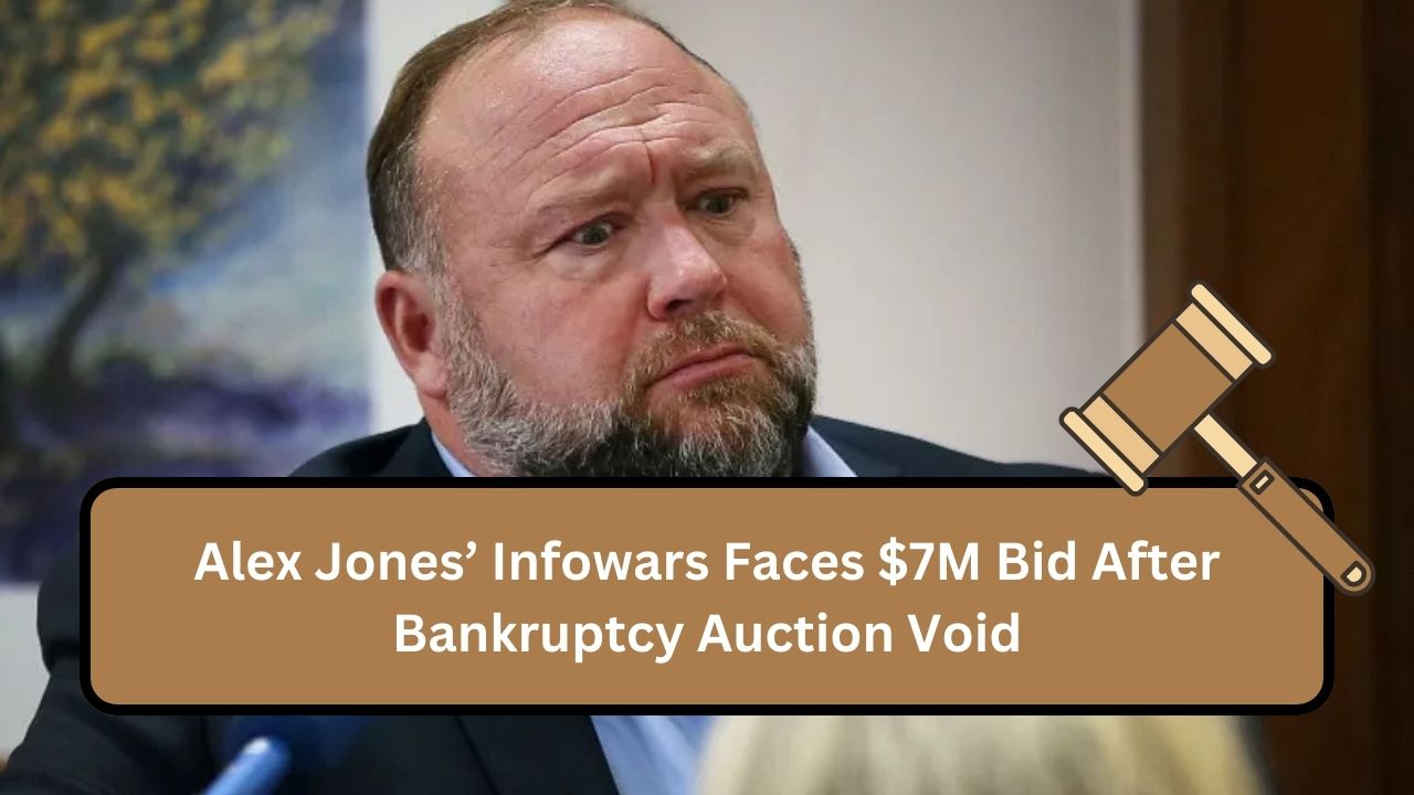 Alex Jones’ Infowars Faces $7M Bid After Bankruptcy Auction Void