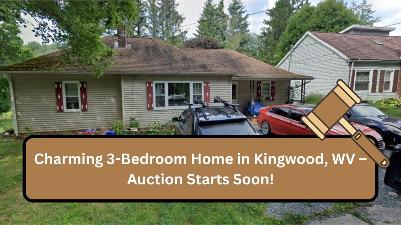 Charming 3-Bedroom Home in Kingwood, WV – Auction Starts Soon!