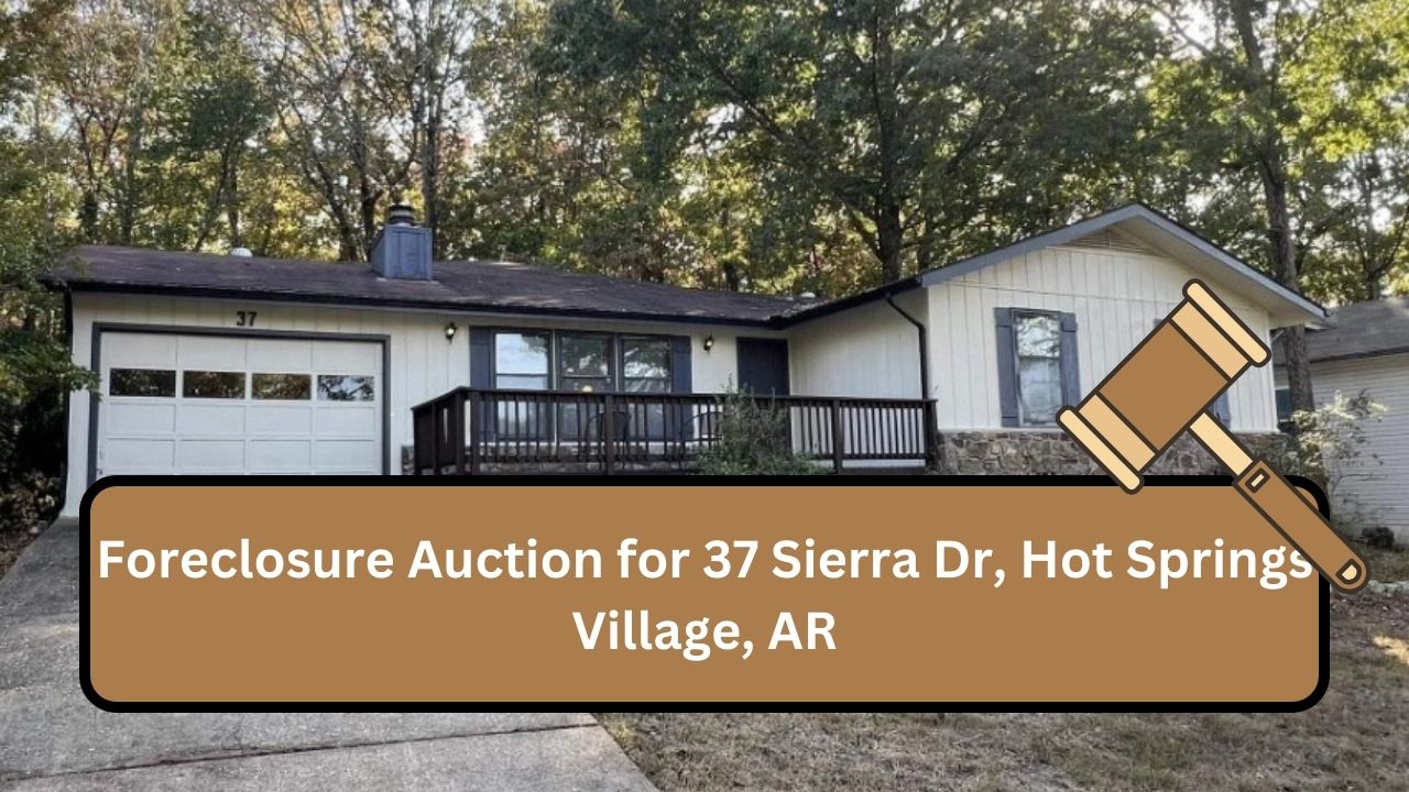 Foreclosure Auction for 37 Sierra Dr, Hot Springs Village, AR