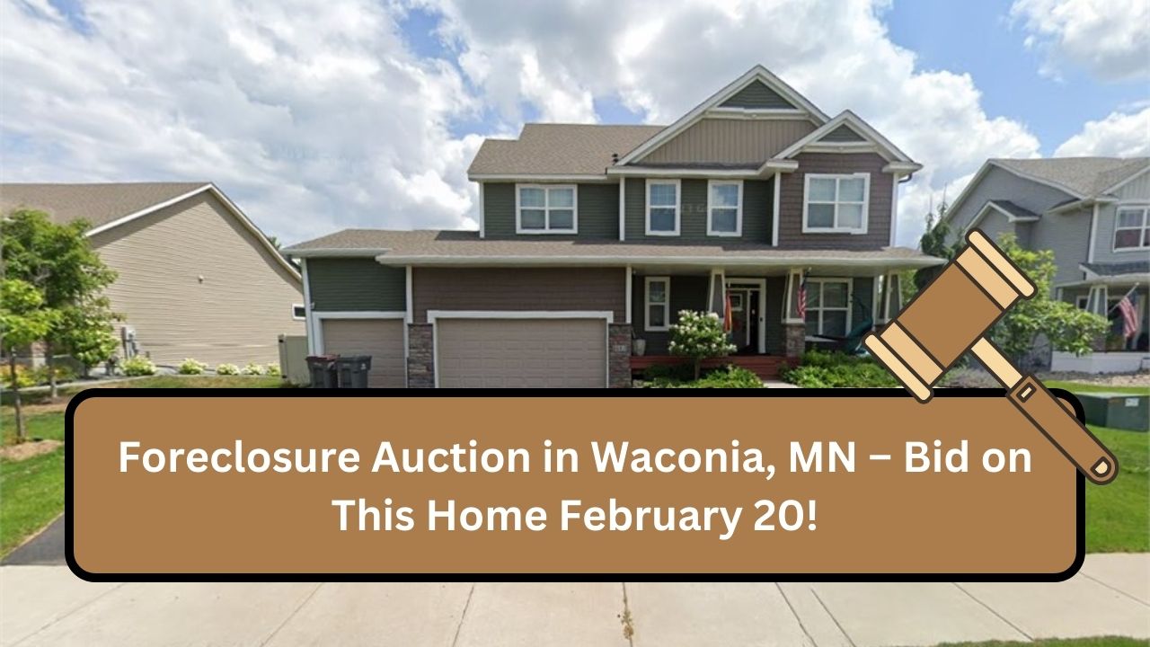 Foreclosure Auction in Waconia, MN – Bid on This Home February 20!