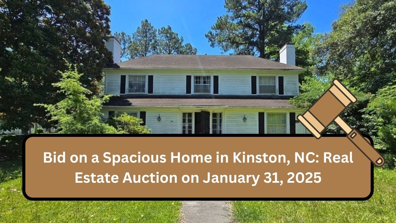 Bid on a Spacious Home in Kinston, NC: Real Estate Auction on January 31, 2025