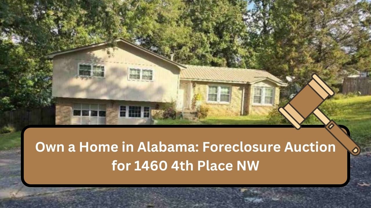 Own a Home in Alabama: Foreclosure Auction for 1460 4th Place NW