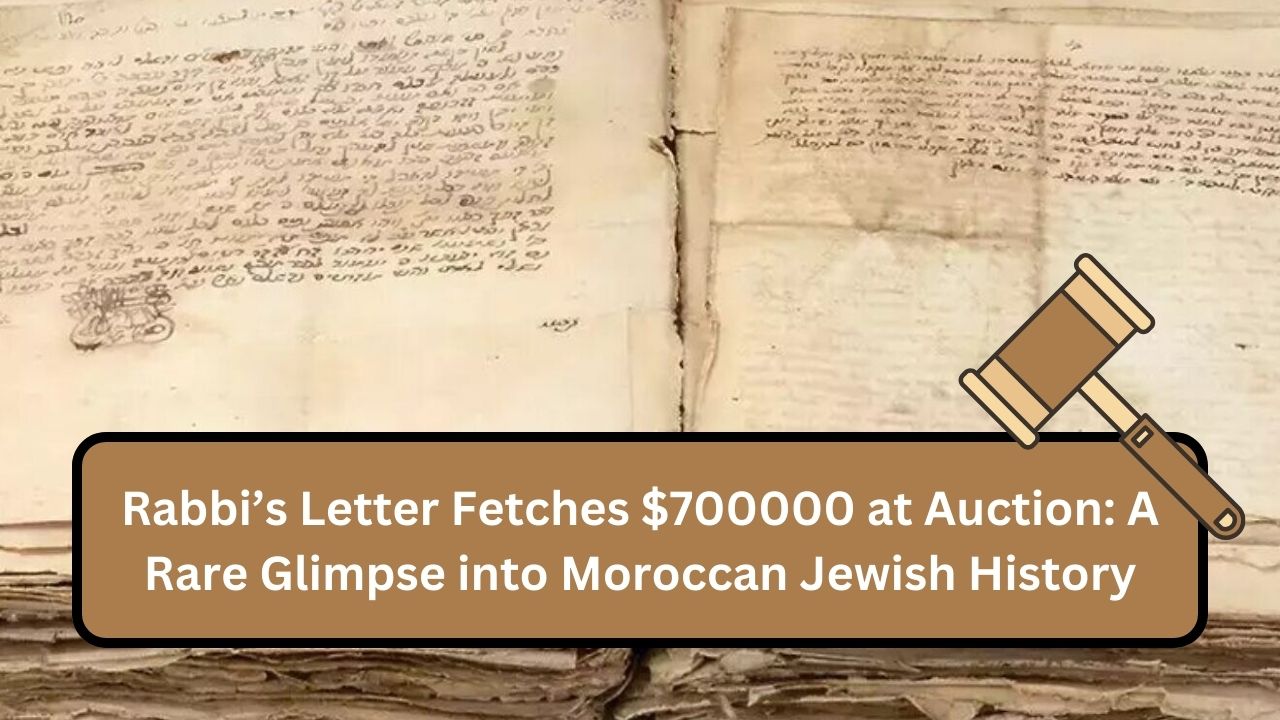 Rabbi’s Letter Fetches $700000 at Auction