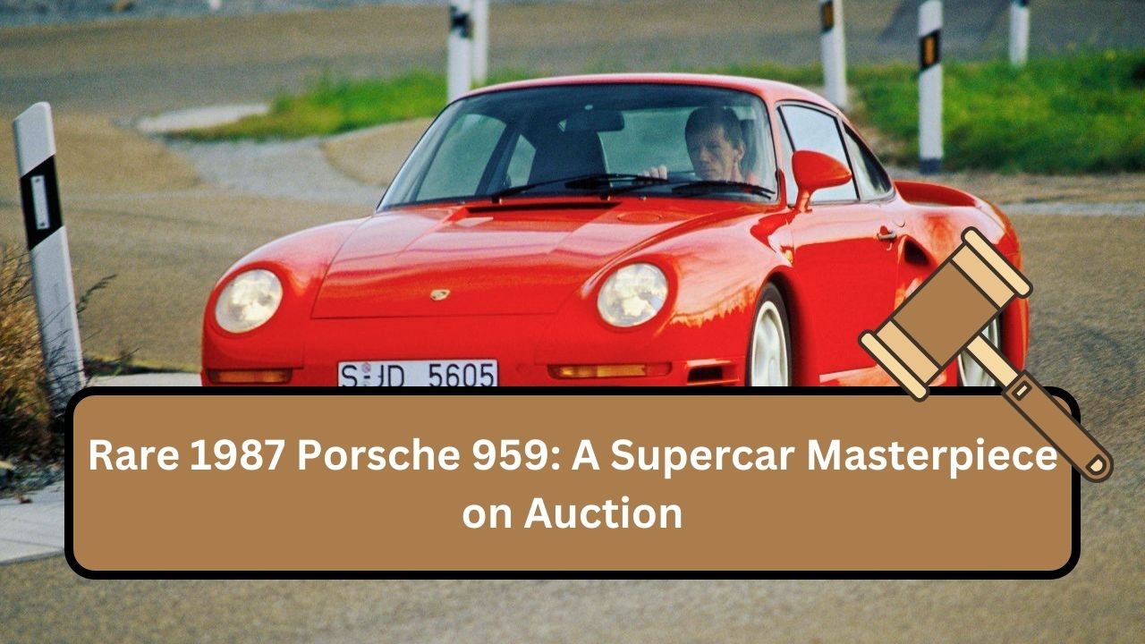 Rare 1987 Porsche 959: A Supercar Masterpiece on Auction