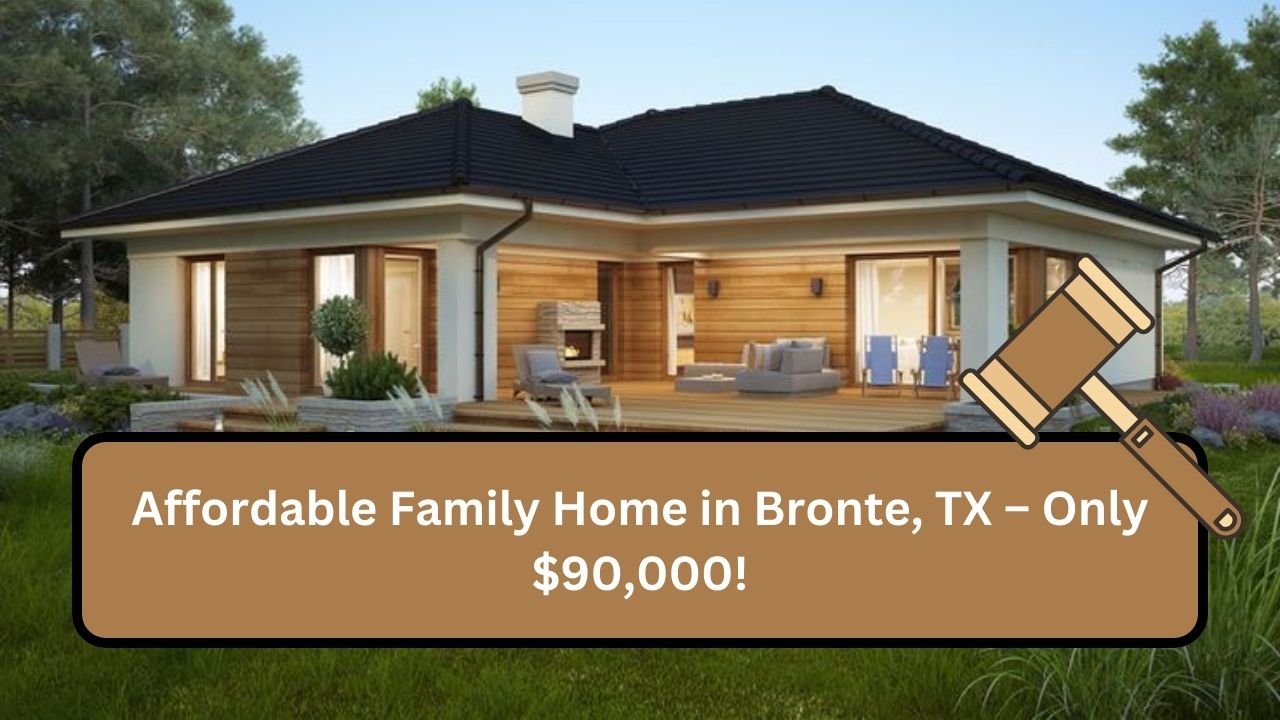 Affordable Family Home in Bronte, TX – Only $90,000!